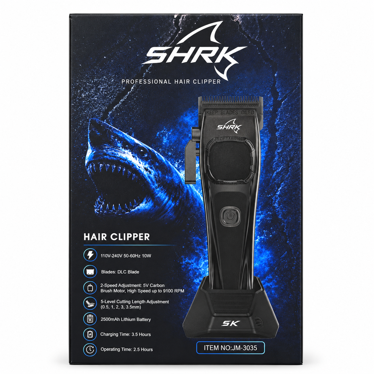 SHRK® Professional Cordless Hair Clipper
