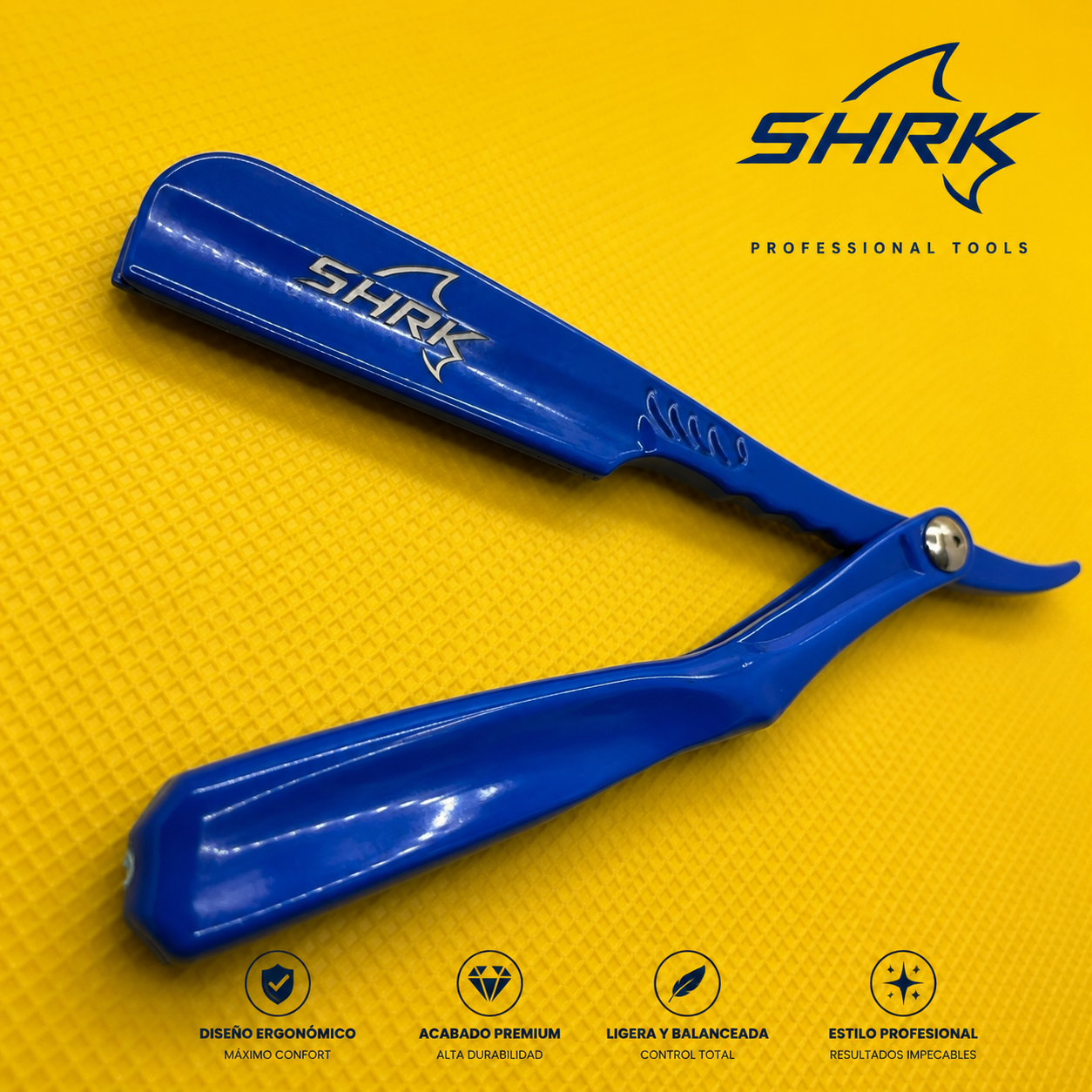 SHRK Professional Straight Razor Holder for Barbers-Single-Edge Blade Compatible